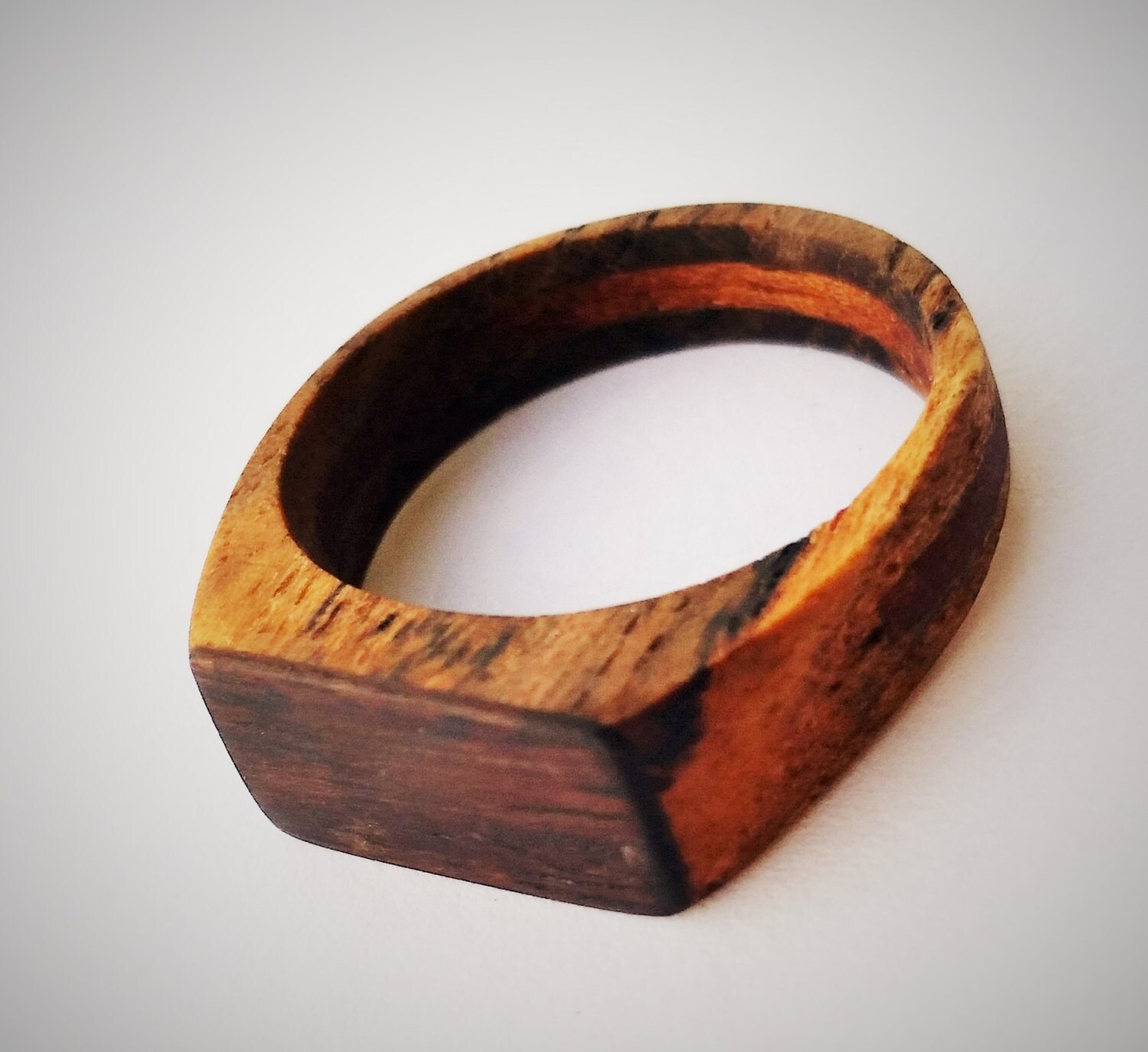 wood ring mens ring womens ring wooden ring raw wood