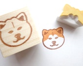 Japanese Akita inu, Rubber stamp animal, Dog stamp, Cute Shiba, Japanese dog, Stamp set, Cute stationery, Scrapbooking, Hobonichi Brown cute