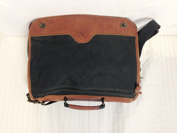 eddie bauer leather briefcase