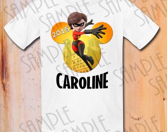Disney The Incredibles Iron On Transfer Printable Mrs. Incredible Birthday Boy digital download Personalized Mickey Head Birthday shirts