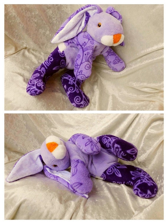 purple rabbit soft toy