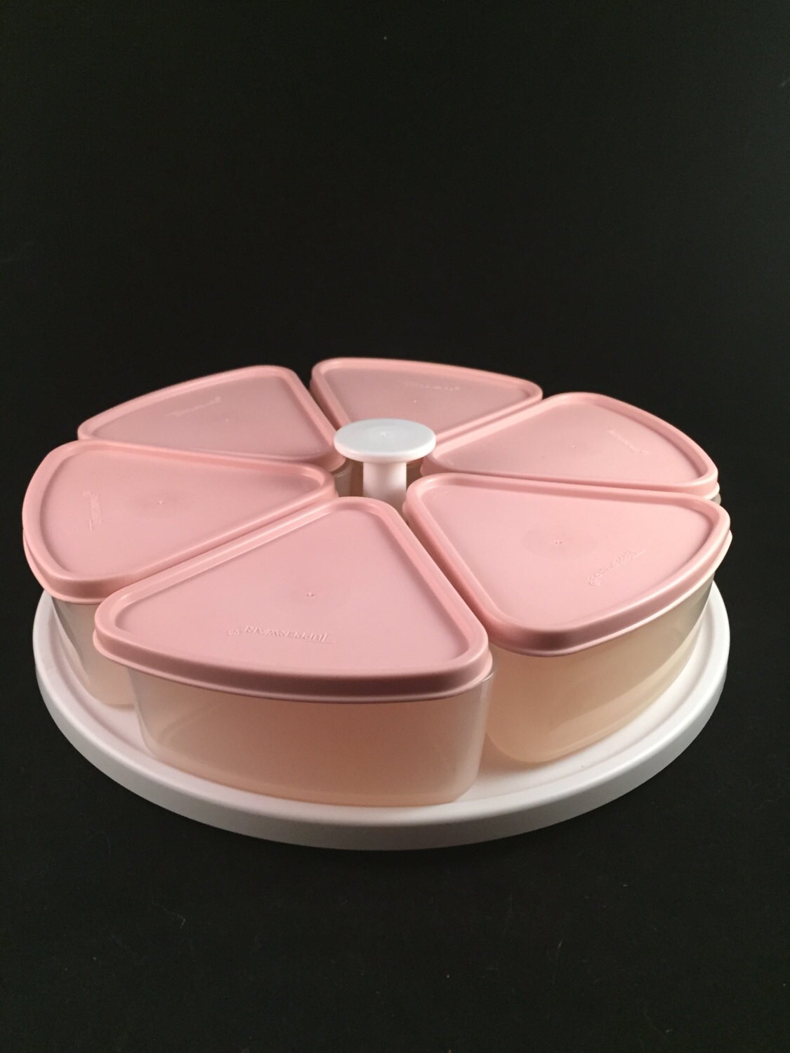 Vintage Tupperware Carousel Condiment Set Haute Juice