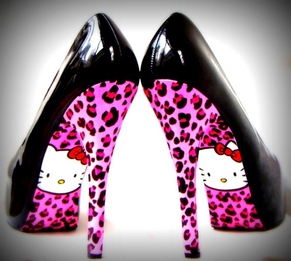  Hello  Kitty  High  Heels  Vegan Stiletto Shoes  by GabbieCustomArt
