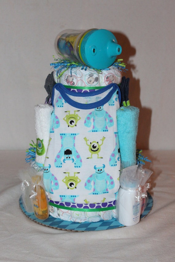 Monsters Inc Diaper Cake