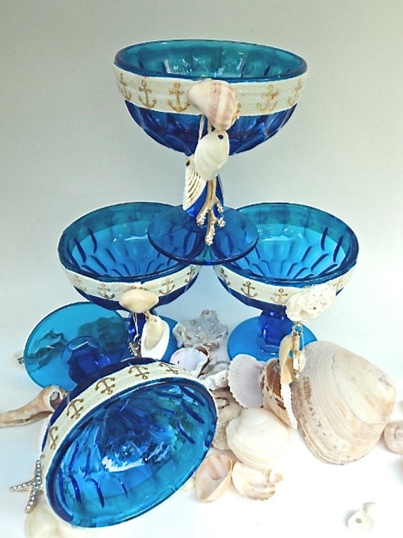 NAUTICAL BEACH DECORATION. Votive or tea light by ILUMMuncie