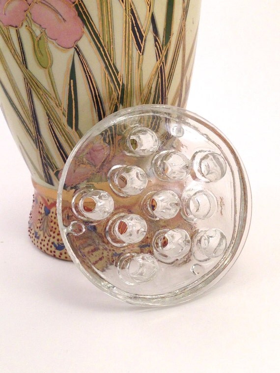 Vintage Glass Floral Frog Flower Arranging Tools Flower