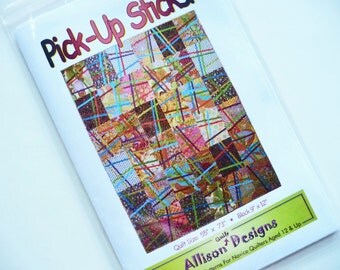 Modern Quilt Pattern, Pick Up Sticks AD53 Allison Quilt Designs, Patchwork Quilt Pattern