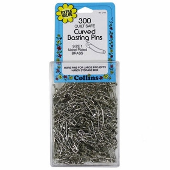 Curved Basting Pins by Collins 300 count no C195