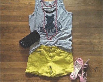 Most Loyal Pitbull Ladies Tank Top - Heather Grey