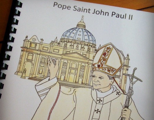 saint pope john paul ii coloring pages - photo #29