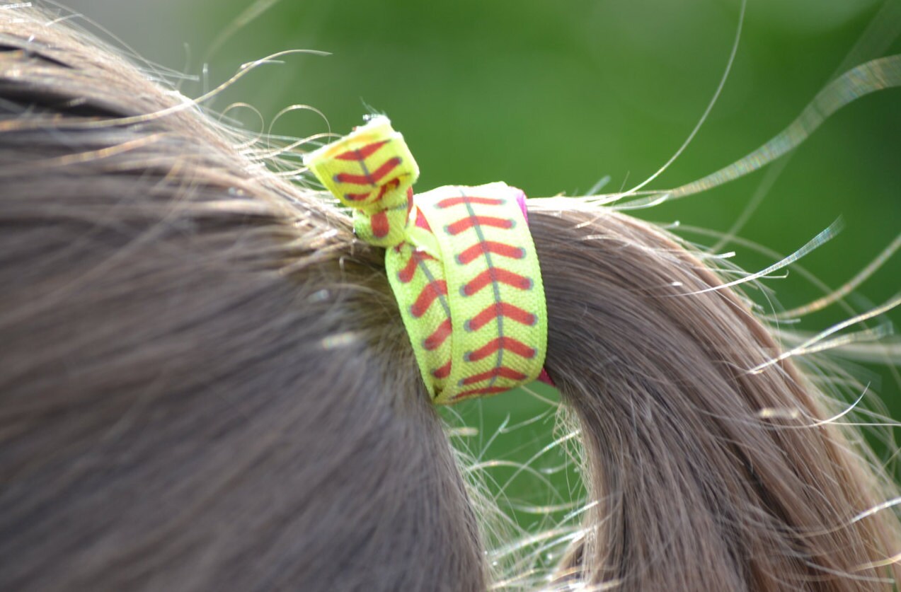 Softball Hair Ties Team Color Softball Hair Accessories