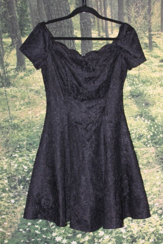 etsy black lace dress