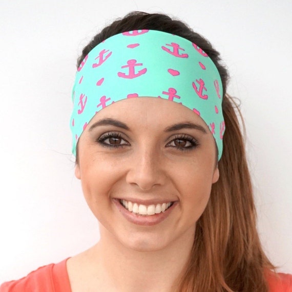 Anchors  Fitness headband  Yoga headband  Fashion headband  Workout headband  Non-slip Headband  Mint  Buy Any 5 Get 1 FREE