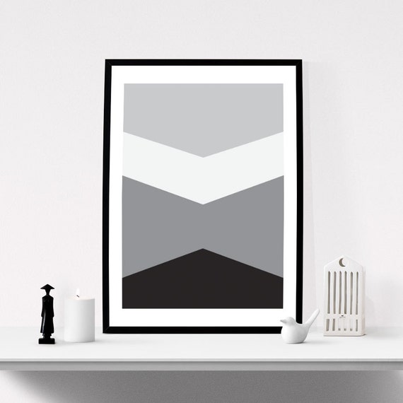 Geometric Art Printable Wall Art Geometric Prints Black and