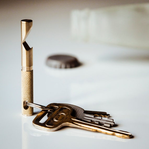Bottle Opener Keychain CNC Brass Keychain Tool by FutureRelic