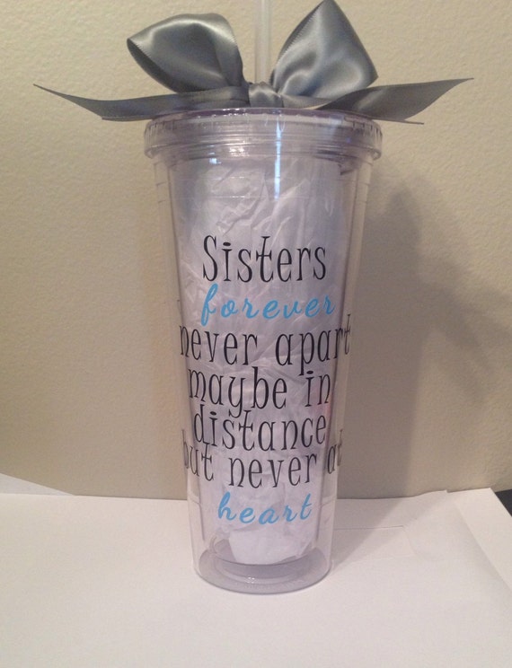 Sisters/Best Friends Tumbler by CheerfullyCreative on Etsy