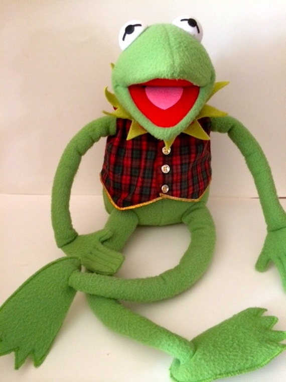 vintage kermit the frog stuffed animal