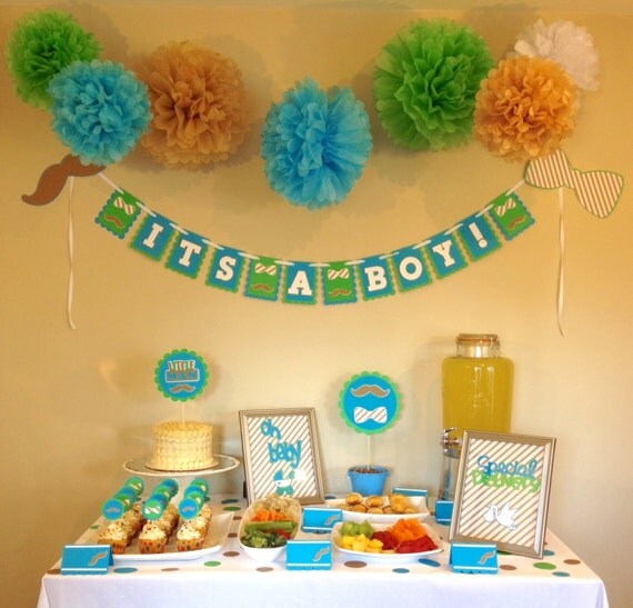 Custom Little Man Theme Baby Shower PartyInABox 142 by JaeMakes