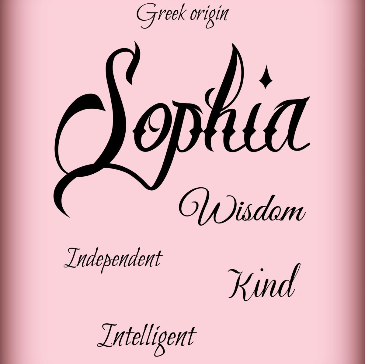Sophia Name Meaning 8 x 10 Instant Digital by LoveLaughPrintables