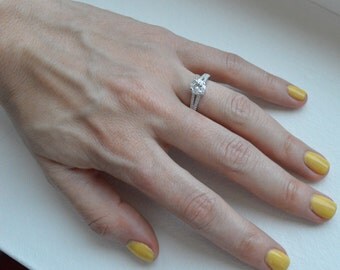 Split shank cz engagement rings