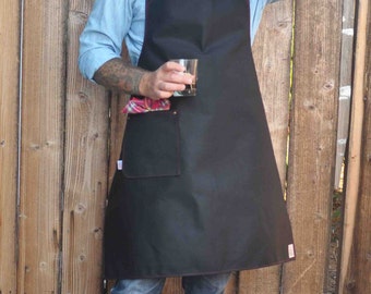 Black Duck Canvas Men's Apron with Leather Straps
