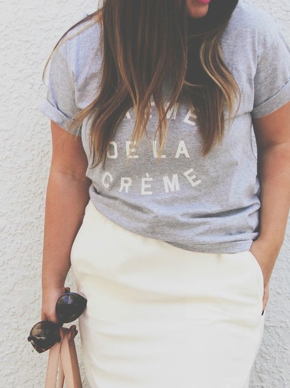 creme colored shirt