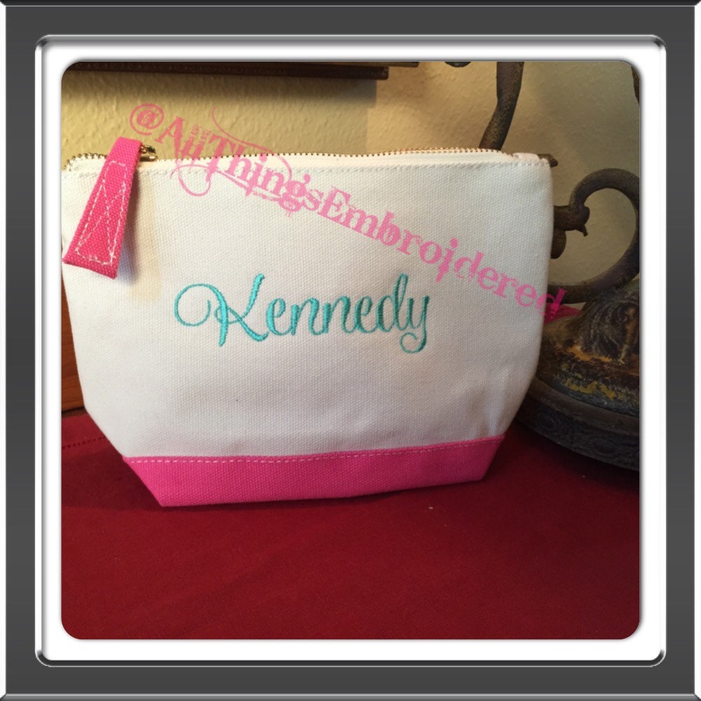 cosmetic pouch monogram canvas