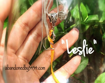 Leslie on Aerial Silks Aerialist Tissu Fabric Necklace