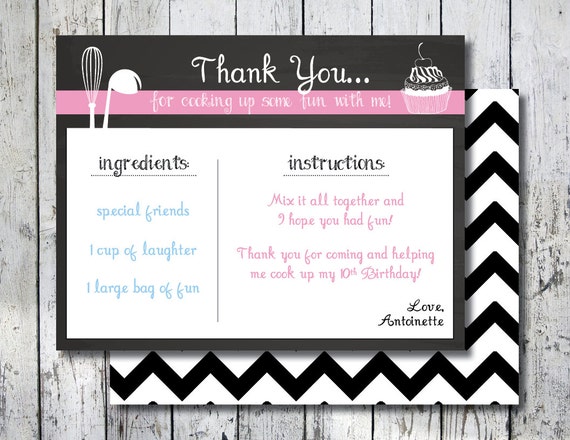 thank you letter to culinary recipe thank you card matching cooking thank you note recipe thank you letter to culinary recipe thank you card matching cooking thank you note recipe