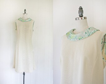 Women's 1960s Vintage Mod Dress // 60s Mod Dress - Large to X-Large // Vintage Women's Mod Dress
