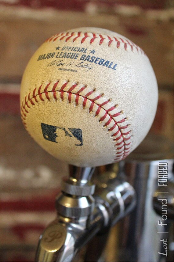 Repurposed Baseball Beer Tap Handle
