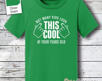 4th Birthday, Fourth Birthday, 4th birthday Shirt, T-Shirt, 4th birthday Outfit, Four Year Old, 4th Birthday Gift, 4th Birthday Girl or Boy