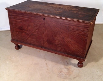 Antique Grained Poplar Blanket Chest - For Pick-Up or Local Delivery Only