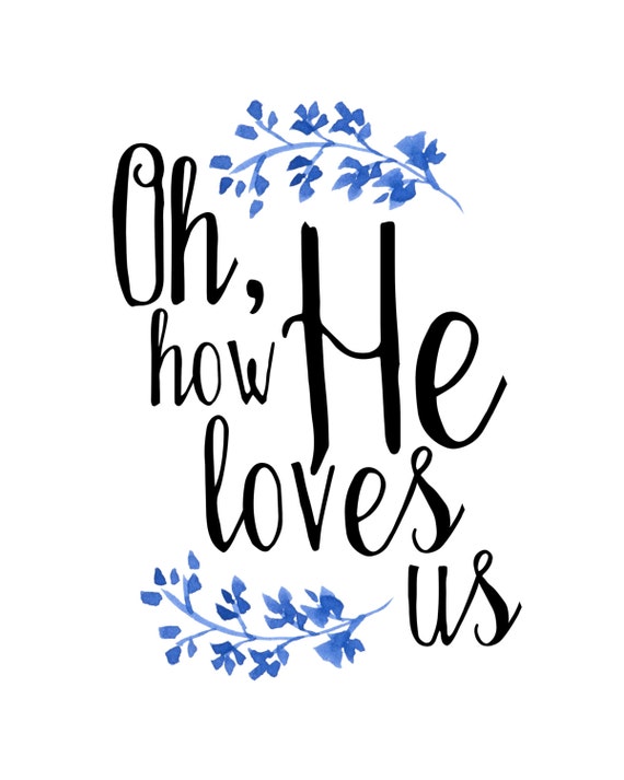 Items similar to Oh How He Loves Us print David Crowder 