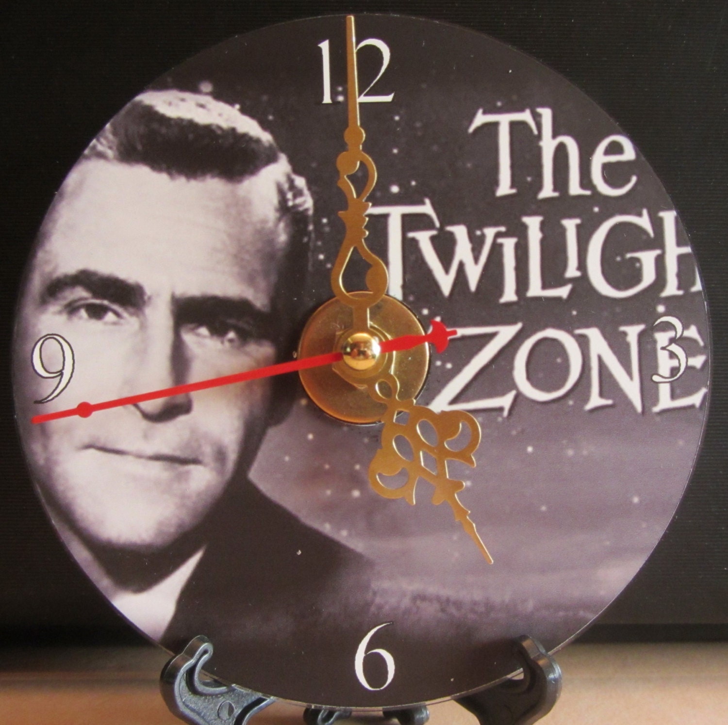 Brand New The Twilight Zone CD Clock Rod Serling SciFi TV