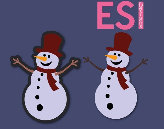 Download Snowman design file Christmas SVG DXF EPS by ESIdesignsdigital