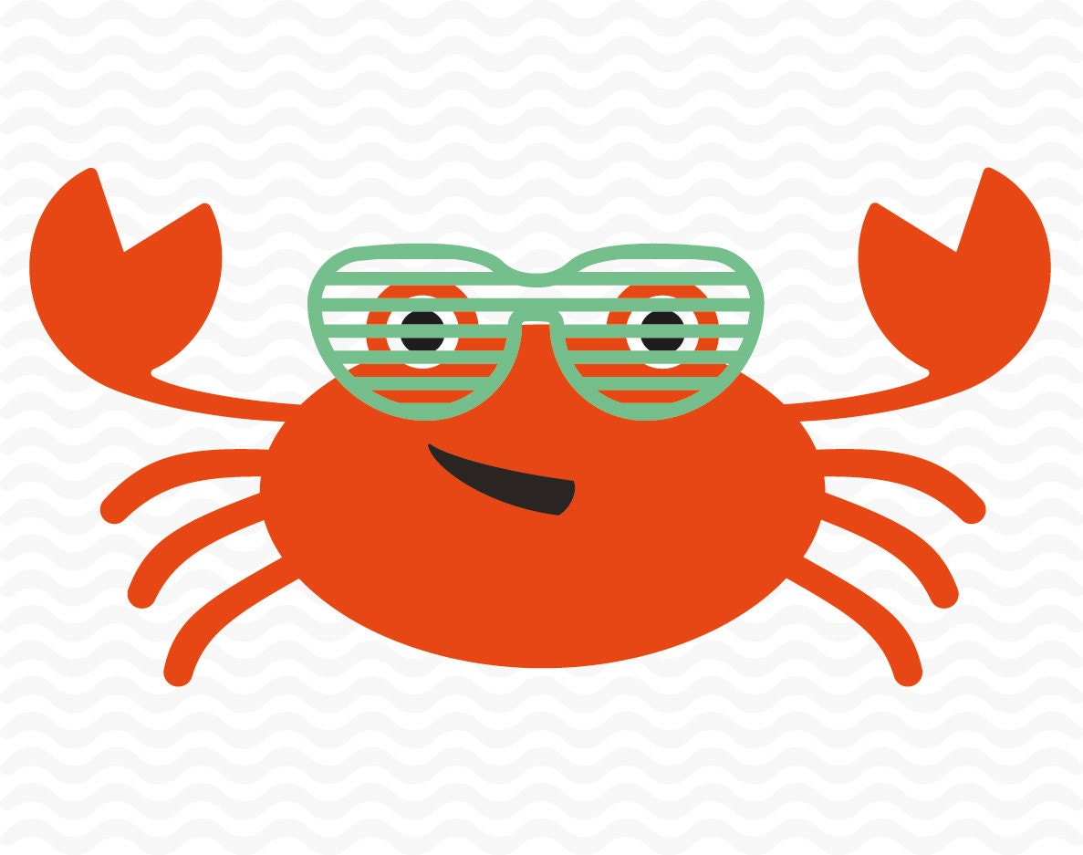 Download Crab SVG DXF EPS Vinyl cut files for use with Silhouette