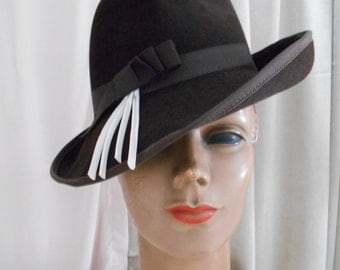 1960's Chocolate Brown Fedora