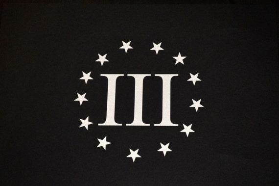 Three Percenter Vinyl Sticker 3% er decal by AtticusJames on Etsy