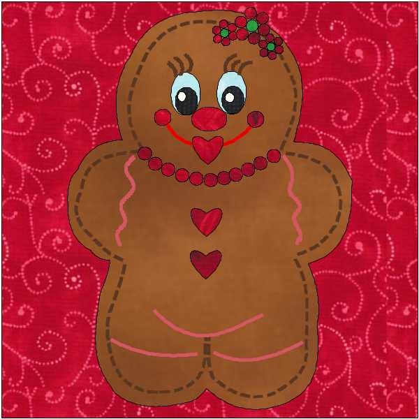Gingerbread Girl Pattern Gingerbread Pattern Girl Quilt