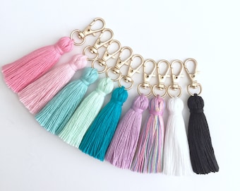 The Original Tiny Tassel Gold Keychain
