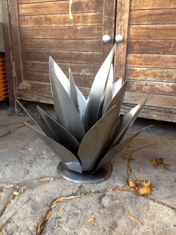 Baby Agave Raw Steel Metal Yard Art Metal Yard Art Baby Agave Raw Steel Metal Yard Art Metal Yard Art on Backyard Metal Art id=76863