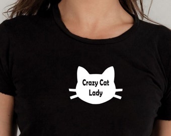 Crazy cat lady TShirt, cat tshirt, cats shirt, graphic tee, gifts under 20, cat lover, funny tshirt, animal shirt, cat gifts, cat tee shirt