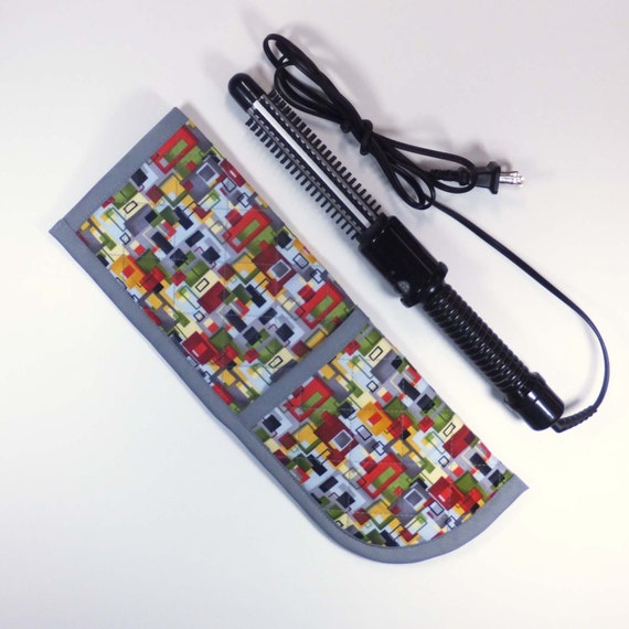 Curling Iron Holder / Travel Bag Flat Iron by GiantTreasureChest