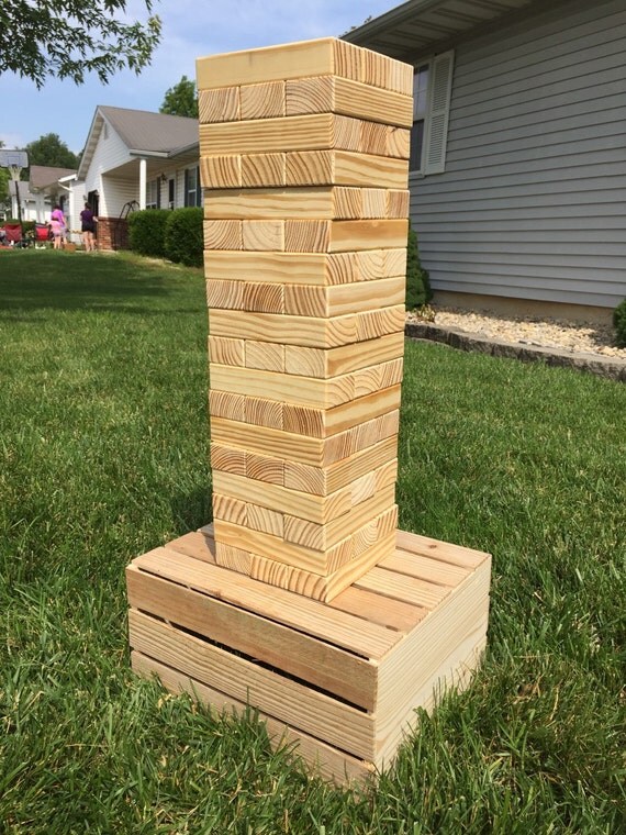 Jumbo Jenga Tumbling Blocks Game plus by TheRedBarnWorkshop