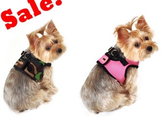 SALE - Soft mesh dog harness in all colors and sizes , dog harness, harness, plain harness, cute harness.