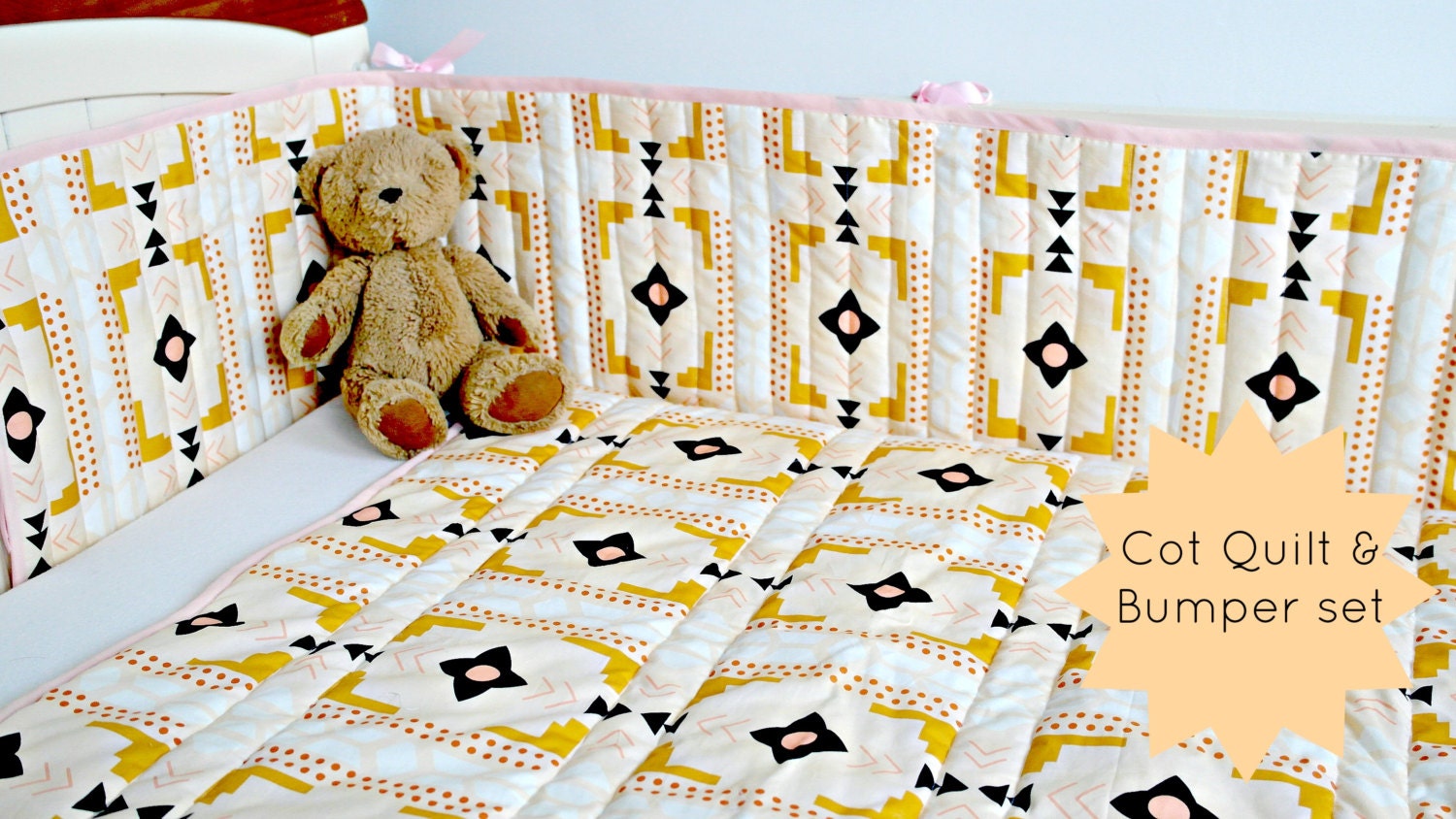 organic-peach-navy-cot-quilt-and-bumper-set-by-10magnolialane