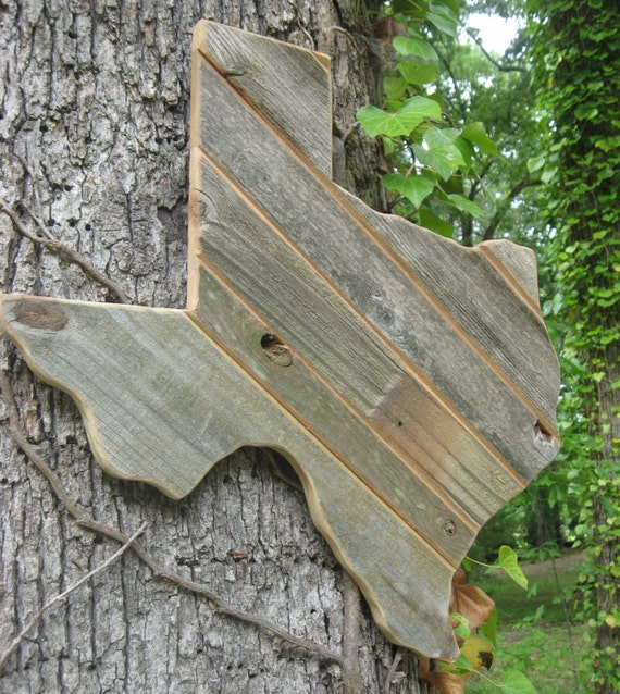 Rustic Reclaimed Wooden Texas 20x20 by WandererWoodwerks on Etsy