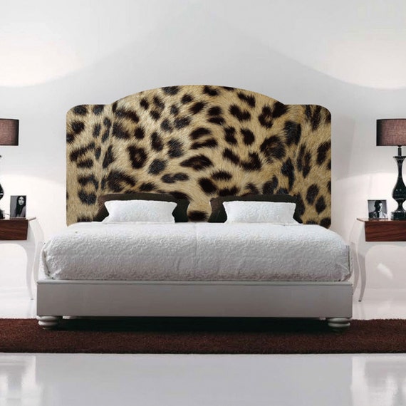 Leopard Headboards Decal Animal Print Wall Decal Headboard