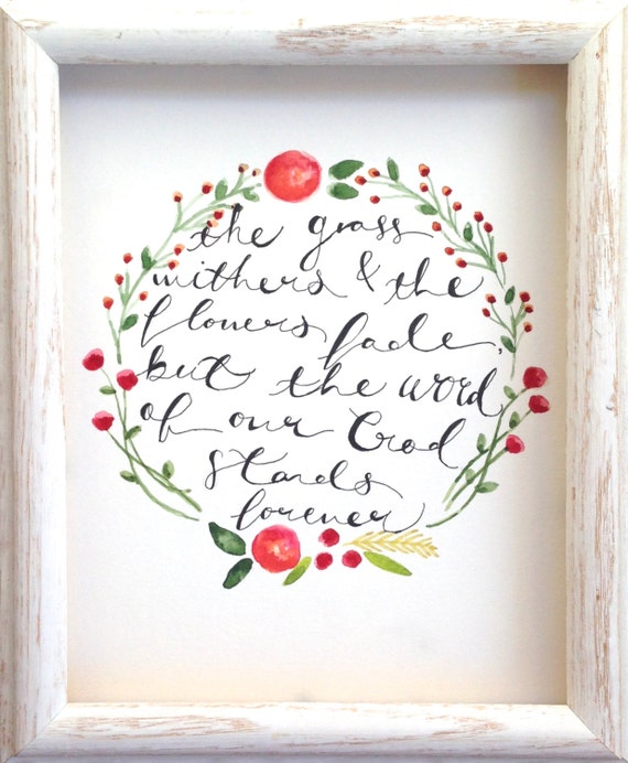 FREE SHIPPING Custom Order Floral Wreath Bible by SincerelyFloral